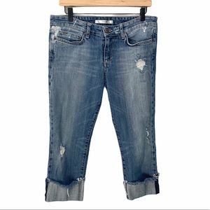 Joe’s Jeans I Distressed Cuffed Kicker Crop | 30